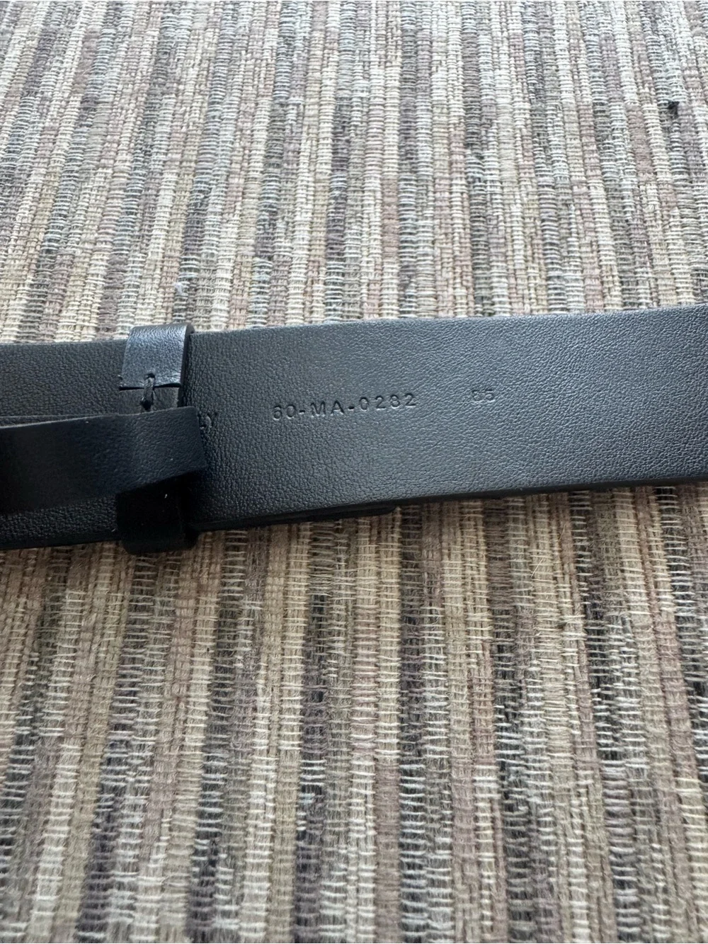 Dior Black Leather Belt with Gold CD Buckle